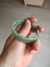 Load image into Gallery viewer, 52.5mm certified natural 100% natural Type A sunny green thin jadeite jade bangle E136-0937
