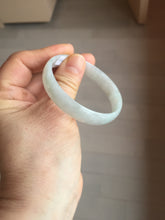 Load image into Gallery viewer, 51.5mm certified Type A 100% Natural icy light green clear white thin style Jadeite jade bangle PH45-9639
