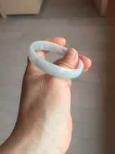 Load image into Gallery viewer, 51.5mm certified Type A 100% Natural icy light green clear white thin style Jadeite jade bangle PH45-9639
