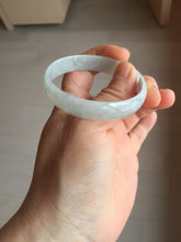 Load image into Gallery viewer, 51.5mm certified Type A 100% Natural icy light green clear white thin style Jadeite jade bangle PH45-9639
