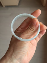 Load image into Gallery viewer, 51.5mm certified Type A 100% Natural icy light green clear white thin style Jadeite jade bangle PH45-9639
