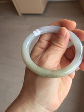 Load image into Gallery viewer, 55.2mm certified 100% natural Type A light green yellow purple round cut jadeite jade bangle PA235-9860
