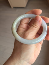 Load image into Gallery viewer, 55.2mm certified 100% natural Type A light green yellow purple round cut jadeite jade bangle PA235-9860
