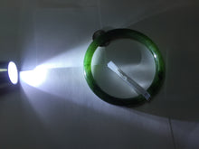 Load image into Gallery viewer, 60mm certified 100% Natural dark green/black round cut nephrite (碧玉) bangle HN68-0135
