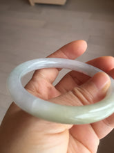 Load image into Gallery viewer, 55.2mm certified 100% natural Type A light green yellow purple round cut jadeite jade bangle PA235-9860
