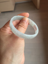 Load image into Gallery viewer, 51.5mm certified Type A 100% Natural icy light green clear white thin style Jadeite jade bangle PH43-9642
