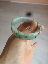 Load image into Gallery viewer, 50.6mm Certified type A 100% Natural sunny green/purple square Jadeite Jade bangle AZ60-7280
