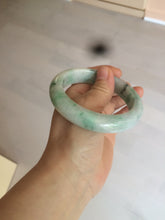 Load image into Gallery viewer, 57.6mm Certified 100% natural Type A sunny green/white jadeite jade bangle AX49-4131

