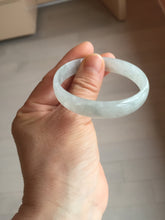 Load image into Gallery viewer, 51.5mm certified Type A 100% Natural icy light green clear white thin style Jadeite jade bangle PH43-9642
