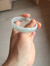 Load image into Gallery viewer, 51.5mm certified Type A 100% Natural icy light green clear white thin style Jadeite jade bangle PH43-9642
