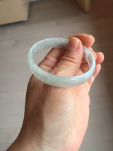 Load image into Gallery viewer, 51.5mm certified Type A 100% Natural icy light green clear white thin style Jadeite jade bangle PH43-9642
