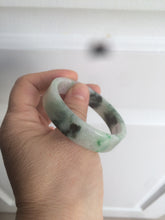 Load image into Gallery viewer, 50.6mm Certified type A 100% Natural sunny green/purple square Jadeite Jade bangle AZ60-7280
