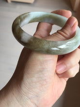 Load image into Gallery viewer, 59.2mm certified Type A 100% Natural green brown pink Jadeite Jade bangle BL120-9433
