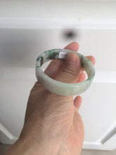 Load image into Gallery viewer, 50.6mm Certified type A 100% Natural sunny green/purple square Jadeite Jade bangle AZ60-7280
