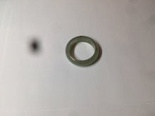 Load image into Gallery viewer, 22mm size12 3/4 100% natural type A icy watery light green/gray jadeite jade band ring AZ96
