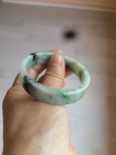 Load image into Gallery viewer, 51.7mm Certified type A 100% Natural sunny green/purple square Jadeite Jade  bangle AZ59-7279
