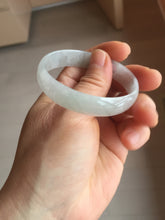 Load image into Gallery viewer, 51.5mm certified Type A 100% Natural icy light green clear white thin style Jadeite jade bangle PH42-9637

