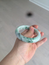 Load image into Gallery viewer, 57.6mm Certified 100% natural Type A sunny green/white jadeite jade bangle AX49-4131
