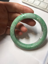 Load image into Gallery viewer, 56.2mm Certified Type A 100% Natural sunny green purple white Jadeite bangle PC168-8111

