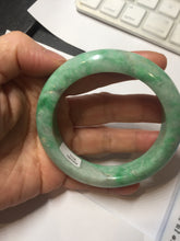 Load image into Gallery viewer, 56.2mm Certified Type A 100% Natural sunny green purple white Jadeite bangle PC168-8111
