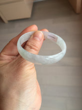 Load image into Gallery viewer, 51.5mm certified Type A 100% Natural icy light green clear white thin style Jadeite jade bangle PH42-9637
