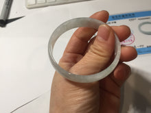 Load image into Gallery viewer, 51.5mm certified Type A 100% Natural icy light green clear white thin style Jadeite jade bangle PH42-9637
