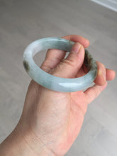 Load image into Gallery viewer, 53mm certified 100% natural Type A light green brown jadeite jade bangle AX133-7691
