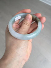 Load image into Gallery viewer, 53mm certified 100% natural Type A light green brown jadeite jade bangle AX133-7691
