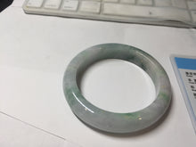 Load image into Gallery viewer, 57.5mm certified type A 100% Natural light  green/purple Jadeite jade bangle PA232-5118
