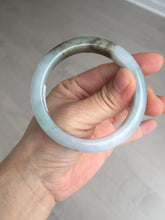 Load image into Gallery viewer, 53mm certified 100% natural Type A light green brown jadeite jade bangle AX133-7691
