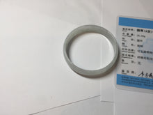 Load image into Gallery viewer, 51.5mm certified Type A 100% Natural icy light green clear white thin style Jadeite jade bangle PH45-9639
