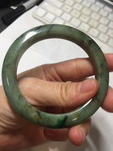 Load image into Gallery viewer, 58.5mm Certified 100% natural Type A dark green/black jadeite bangle PD31-9808

