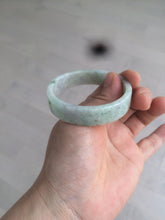 Load image into Gallery viewer, 50.5mm Certified type A 100% Natural sunny green/purple square Jadeite Jade bangle AZ58-7270
