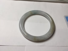 Load image into Gallery viewer, 54mm Certified Type A 100% Natural light green/white round cut Jadeite bangle PA233-9880
