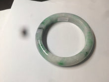 Load image into Gallery viewer, 57.6mm Certified 100% natural Type A sunny green/white jadeite jade bangle AX49-4131
