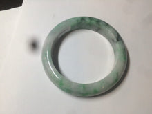 Load image into Gallery viewer, 57.6mm Certified 100% natural Type A sunny green/white jadeite jade bangle AX49-4131
