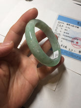 Load image into Gallery viewer, 52.9mm certified 100% natural Type A sunny green  jadeite jade bangle PB163-4653
