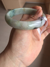 Load image into Gallery viewer, 58.6mm certified type A 100% Natural green/brown/purple/gray (Fu LU SHOU) Jadeite Jade bangle F103
