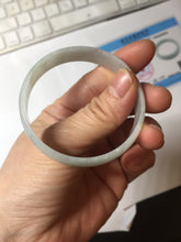 Load image into Gallery viewer, 51.5mm certified Type A 100% Natural icy light green clear white thin style Jadeite jade bangle PH46-9636

