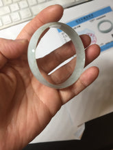 Load image into Gallery viewer, 51.5mm certified Type A 100% Natural icy light green clear white thin style Jadeite jade bangle PH46-9636
