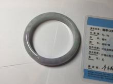 Load image into Gallery viewer, 57.5mm Certified Type A 100% Natural sunny green purple white jadeite Jade bangle BS99-2535
