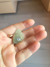 Load image into Gallery viewer, 100% Natural type A icy watery light green Jadeite Jade butterfly pendant PH113-2
