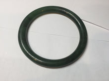 Load image into Gallery viewer, 57.2mm 100% Natural dark green(碧玉)  round cut nephrite Jade bangle HF88
