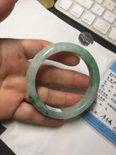Load image into Gallery viewer, 54.3mm certified 100% natural Type A sunny green  jadeite jade bangle PB164-4654
