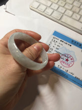Load image into Gallery viewer, 51.8mm certified Type A 100% Natural light green clear white thin style Jadeite jade bangle PH47-9643
