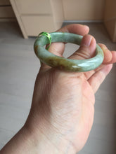 Load image into Gallery viewer, 48.9mm CertificatedType A 100% Natural green/yellow jadeite jade bangle F113-7245
