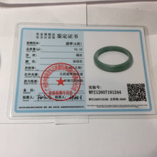 Load image into Gallery viewer, 61.5mm Certified Type A 100% Natural Light Green/Blue/Gray With Flying Snow Guatemala Jadeite Bangle PH263-1244
