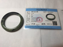 Load image into Gallery viewer, 58.5mm Certified 100% natural Type A dark green/black/brown jadeite bangle PD34-9771
