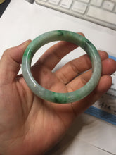 Load image into Gallery viewer, 54mm certified 100% natural Type A sunny green jadeite jade bangle PB165-4664
