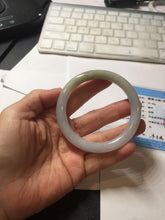 Load image into Gallery viewer, 55.2mm certified 100% natural Type A light green yellow purple round cut jadeite jade bangle PA235-9860
